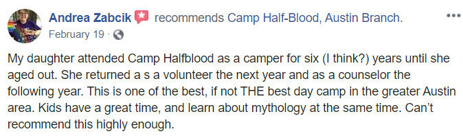 Reserve your spots for Camp Half-Blood Austin, summer 2024! With