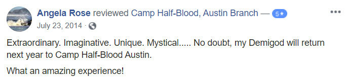 Camp Half-Blood; enrolments open now for adventurous teens